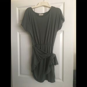 Hunter green mini dress